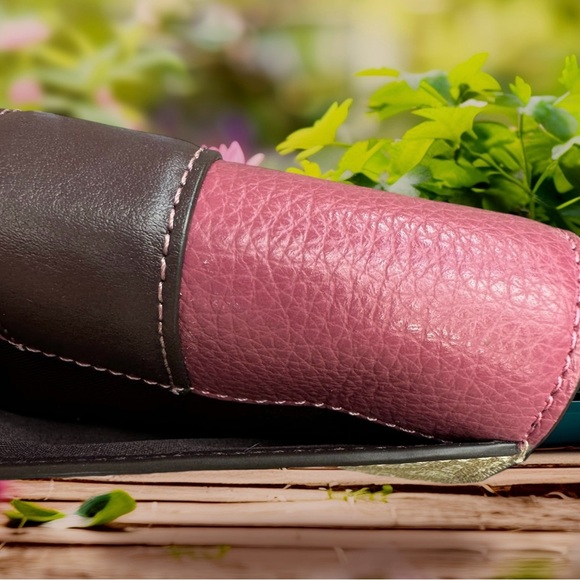 NWT COACH Medium Grace Signature Wallet, Raspberry/Khaki, Certified Authentic - Picture 10 of 15